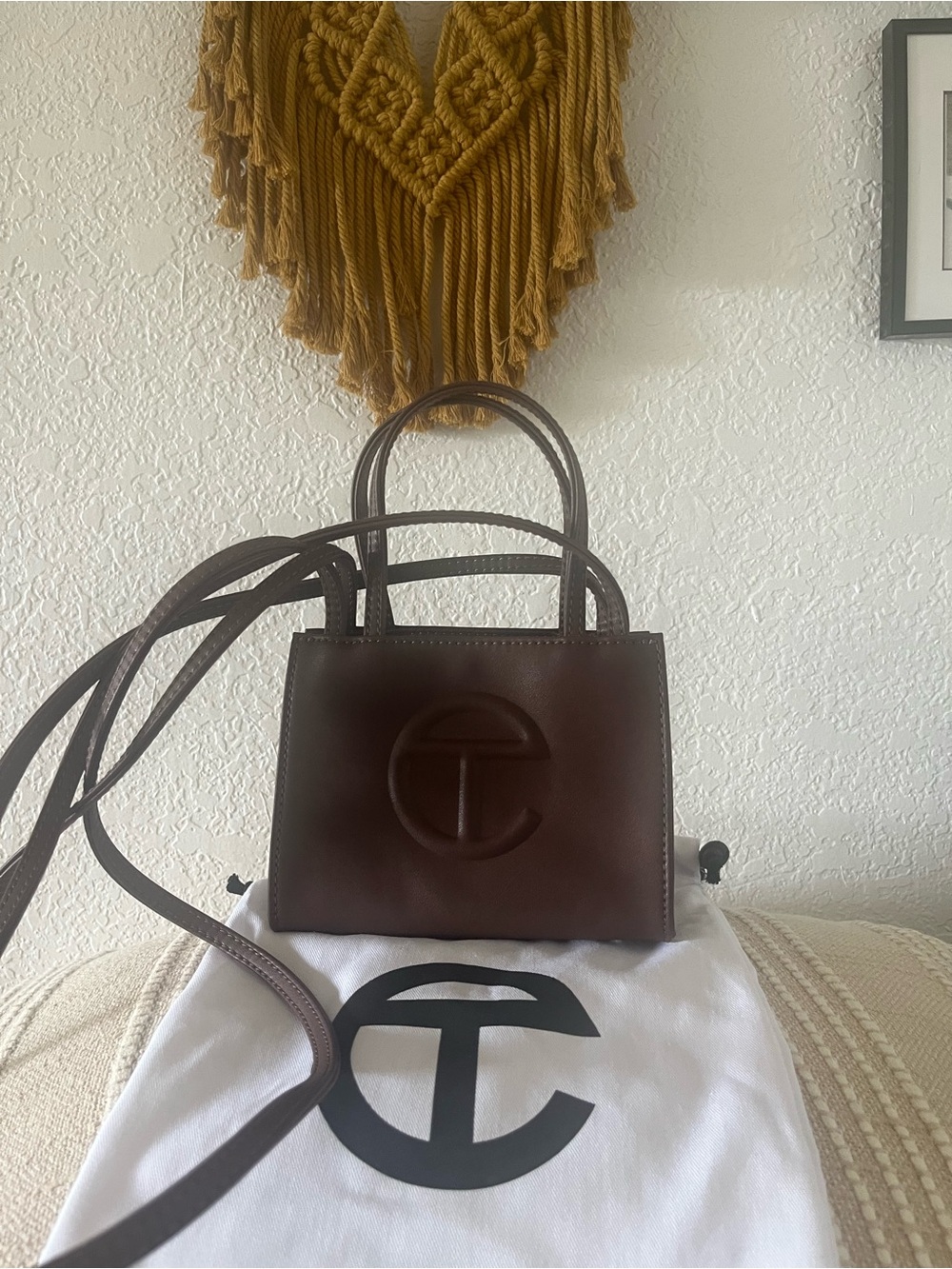 Telfar Chocolate Mini Shopping Bag - Picture 2 of 4